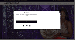 Desktop Screenshot of a-listlacehair.com